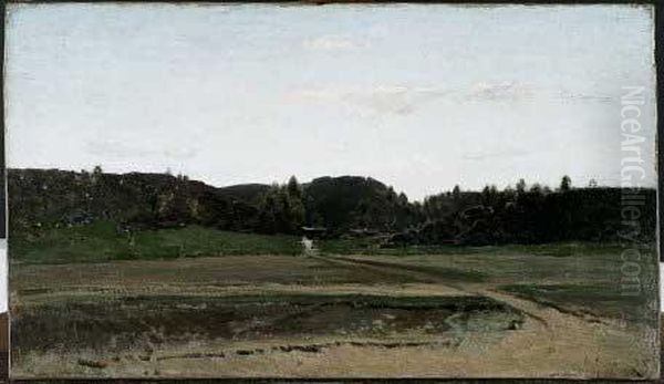 "la Lunga Rupe (le Long Rocher - Fontainebleau)" 1858 - view 1