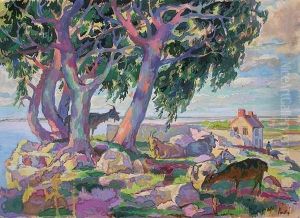 Paysage Avec Cinq Chevres Paysage Avec Cinq Chevres