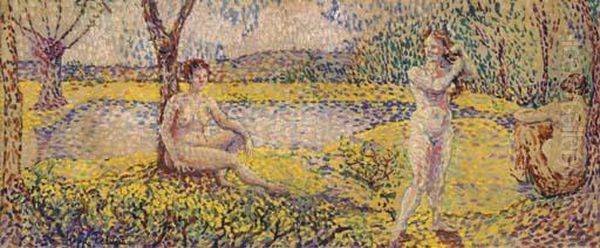 Paysage Avec Trois Baigneuses - view 1