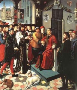 The Judgment of Cambyses (left panel) 1498 by Gerard David
