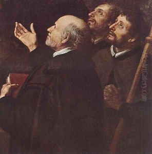 The Infant Jesus Distributing Bread to Pilgrims (detail-1) 1678 by Bartolome Esteban Murillo