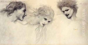 Head Study for 'The Masque of Cupid' Head Study for 'The Masque of Cupid'
