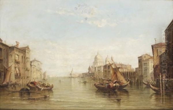 Vy Fran Canal Grande Mot Maria Della Salute, Venedig - view 1