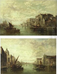 Views Of Venice: A Pair by Alfred Pollentine