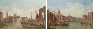 The Grand Canal, Venice; And S. Georgio Maggiore, Venice by Alfred Pollentine