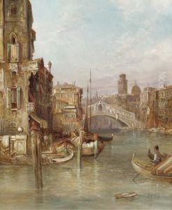 The Rialto, Venice by Alfred Pollentine