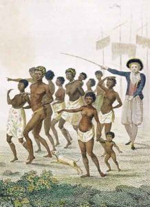 Group of Negroes, as imported to be sold for slaves, engraved by William Blake 1757-1827 1806 by John Gabriel Stedman