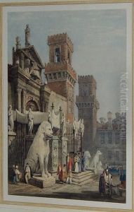 Gates Of The Arsenal At Venice by Samuel Prout