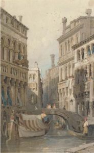 On A Venetian Backwater; And Figures On A Continental Street