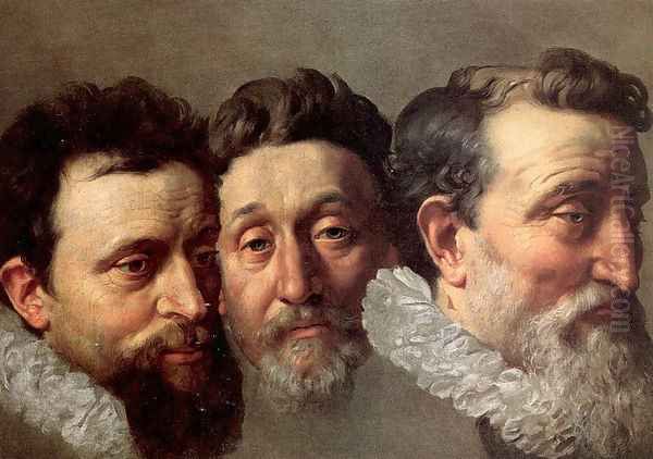 Head Studies of Three French Magistrates 1610 - view 1