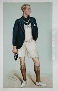 Walter Erskine-Crum, illustration from Men of the Day, published in Punch Magazine, March 1896 by Leslie Mathew Ward