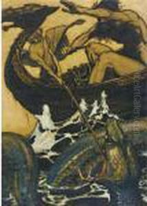 Sea Battle (stories From The Edda) by Arthur Rackham