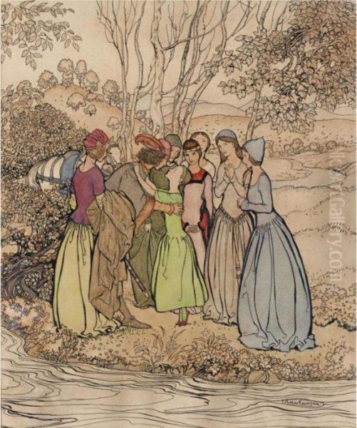 British Ballads: Knight And Ladies - view 1