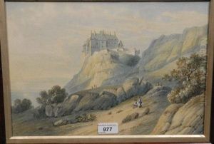 Sterling Castle From The Hillside by Thomas Miles Richardson