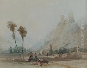 Durrenstein Castle by Thomas Miles Richardson