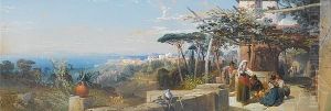 View At Puzzuoli, Near Naples by Thomas Miles Richardson