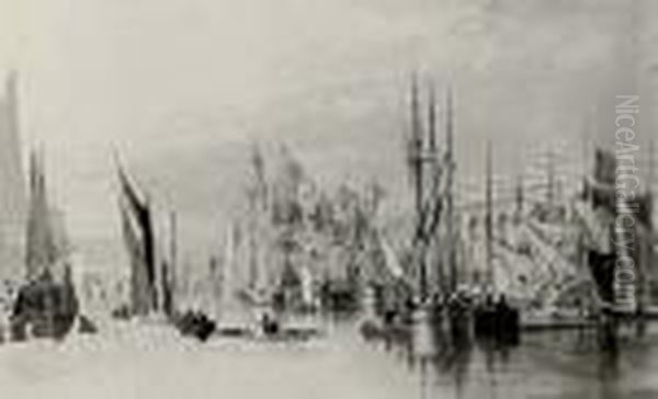 An Album Of Watercolours And 
Drawings, The Majority Landscape And Maritime Subjects Including: The 
Grand Canal, Venice, Crowded With Boats (illustrated); Cockermouth 
Castle; Colwith Force, Westmoreland; Byewell; At Deepdale, Vale Of Dent;
 Cottages - view 1