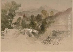 Sketch Of A Highland Valley by Thomas Miles Richardson