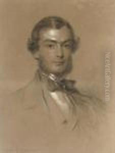 Portrait Of A Gentleman, Half-length, In Formal Attire by George Richmond
