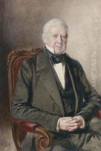 Portrait Of A Gentleman, Half-length, In Evening Dress