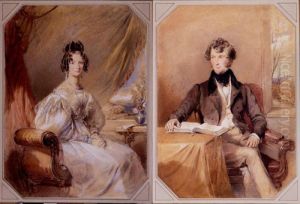 Portraits Of Mr. Hedley Vicars And Mrs. Elizabeth Vicars: A Pair