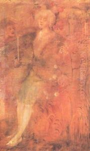 Chevalier aux Roses 1914 by Lajos Gulacsy