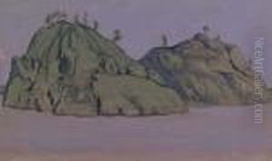 Study Of Two Islands In Lake Ladoga by Nicolaj Konstantinov Roerich
