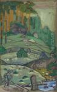 Hills, Stage Design For Peer Gynt, Drama By H. Ibsen by Nicolaj Konstantinov Roerich