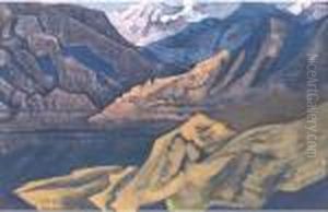 Manasbal Lake, From The Series Lakes And Gilgit Path by Nicolaj Konstantinov Roerich