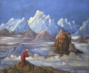 Vision Dans Les Montagnes En Indes by Nicolaj Konstantinov Roerich