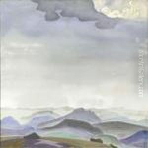 'knight Of The Morning' With
Sketch On The Reverse For The Painting 'fairest City Is The Enemie's
Vexation' by Nicolaj Konstantinov Roerich