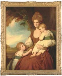 Group Portrait Of Mrs Charles Hawkins And Her Children Group Portrait Of Mrs Charles Hawkins And Her Children