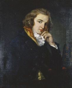 Portrait Of A Young Collector Seated At His Desk