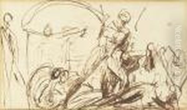 Studies Of Warriors In Combat - view 1