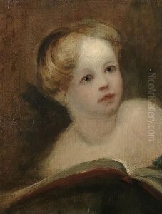 A Study Of A Child Reading A Book