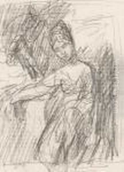 A Study Of A Standing Woman - view 1