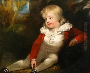Portrait Of A Young Boy Seated In A Landscape Portrait Of A Young Boy Seated In A Landscape