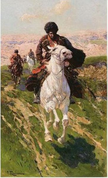 Charging Cossacks - view 1