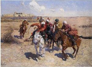 Charging Tajik Horsemen