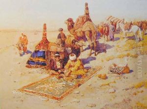 Sprzedawcy Dywanow by Franz Roubaud