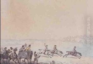 The Horse Race by Thomas Rowlandson