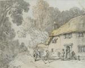 A Village Inn by Thomas Rowlandson