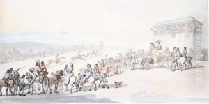 Brighton Races by Thomas Rowlandson