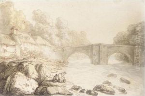 Ivy Bridge, Devon by Thomas Rowlandson