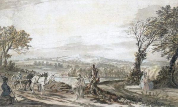 Travellers By The Roadside - view 1