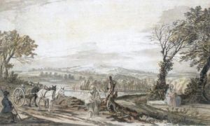 Travellers By The Roadside by Paul Sandby