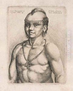 An American from Virginia by Wenceslaus Hollar