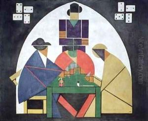 The Card Players by Theo van Doesburg