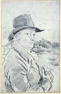 William Blake Wearing a Hat by John Linnell