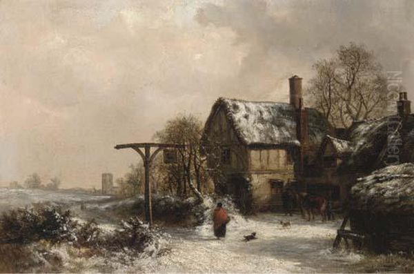 Outside The Stag, Winter - view 1